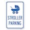 Signmission Stroller Parking With Graphic Heavy-Gauge Aluminum Sign, 12" x 18", A-1218-22832 A-1218-22832 - alternate 1